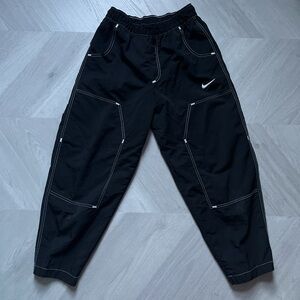 Nike black and white track pants